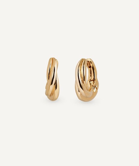 Earrings intertwined hoop 4,7 mm