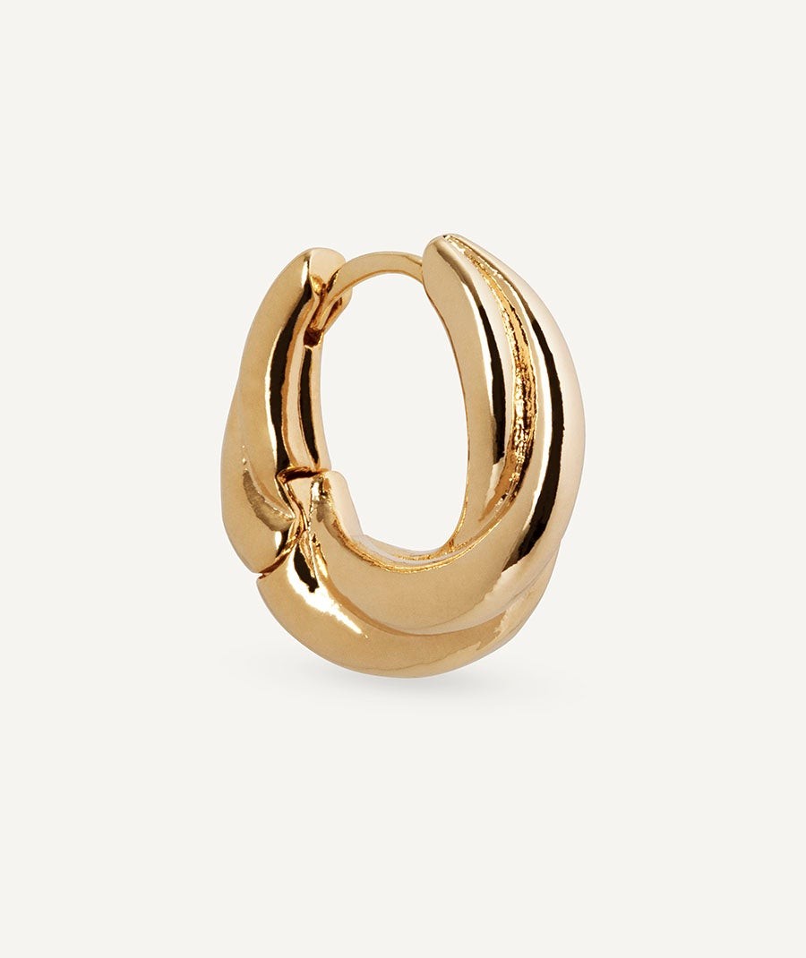 Earrings intertwined hoop 4,7 mm