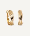 Earrings intertwined hoop