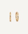 Earrings wavy hoop 2mm