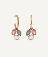 Pendientes Rosella con piedras naturales