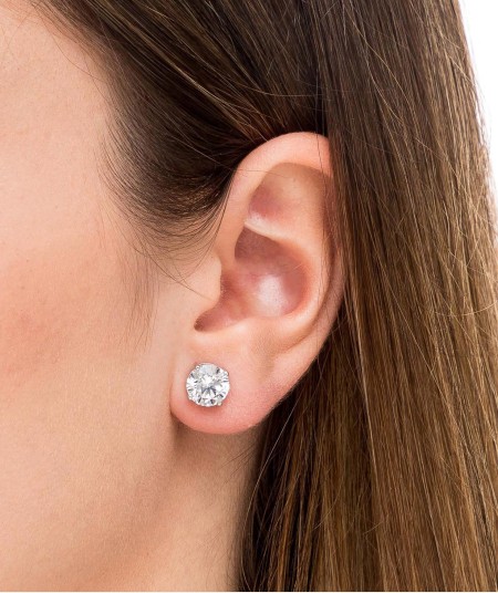 Pendientes circonitas garras 8mm