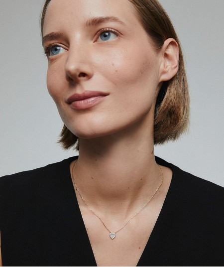 Collar T'estimo con madreperla y circonitas