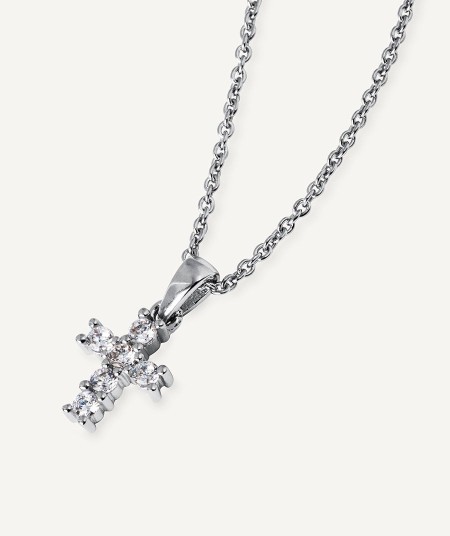 Pendant Cross with Cubic Zirconia