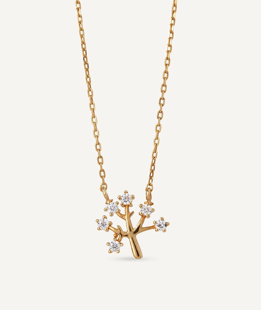 Necklace Árbol with zirconia