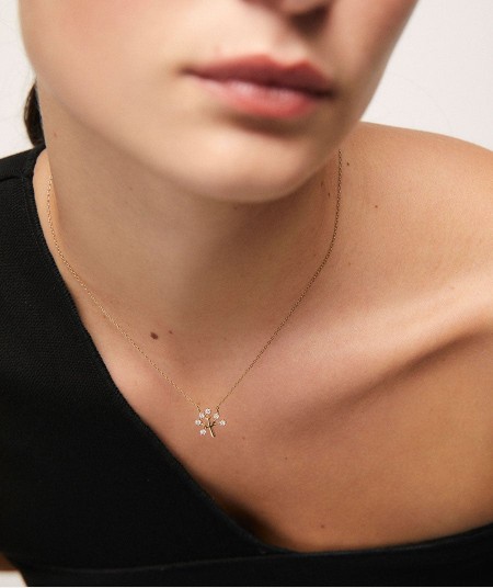 Necklace Árbol with zirconia