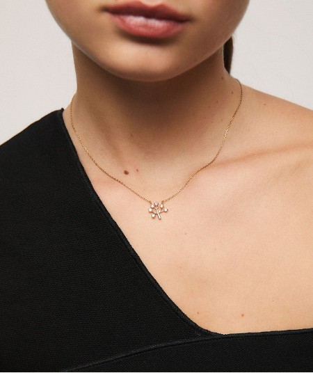 Necklace Árbol with zirconia