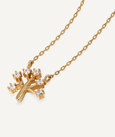 Necklace Árbol with zirconia