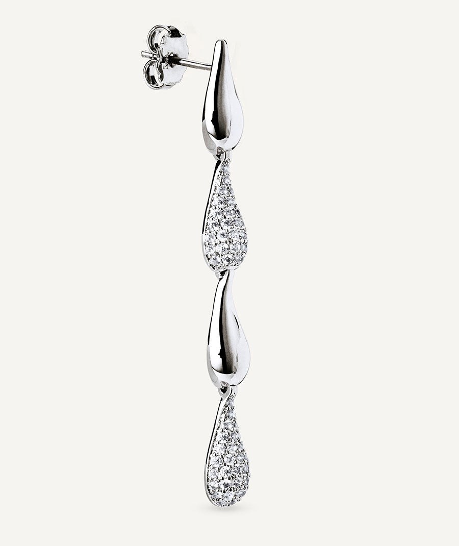 Pendientes Cascade con circonita