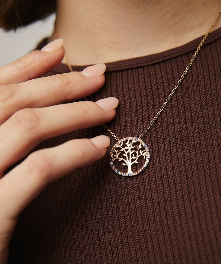 Life Necklace with Zirconias
