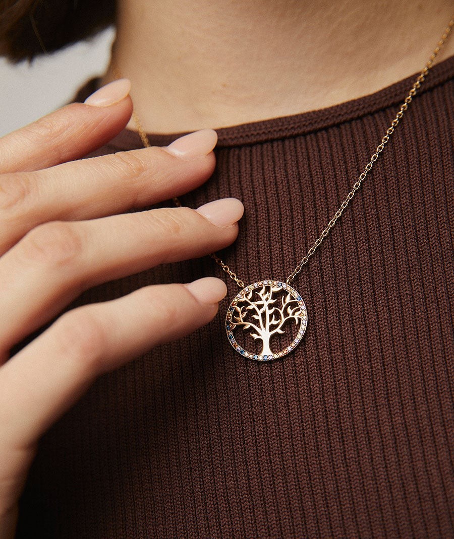 Life Necklace with Zirconias