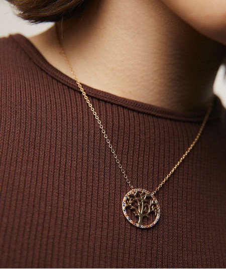 Life Necklace with Zirconias