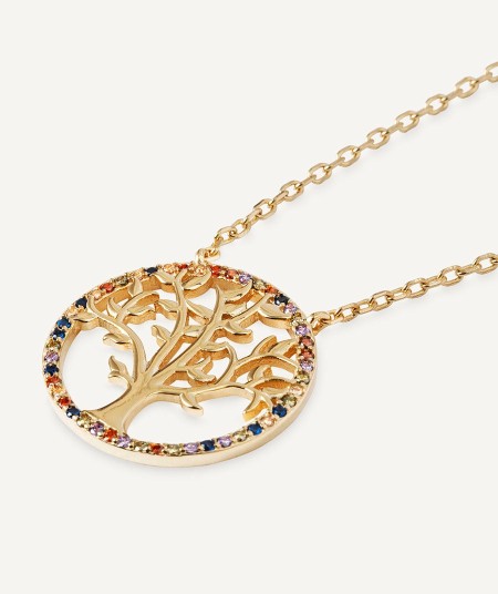 Life Necklace with Zirconias