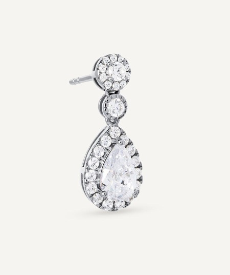 Earrings Simona with cubic zirconia