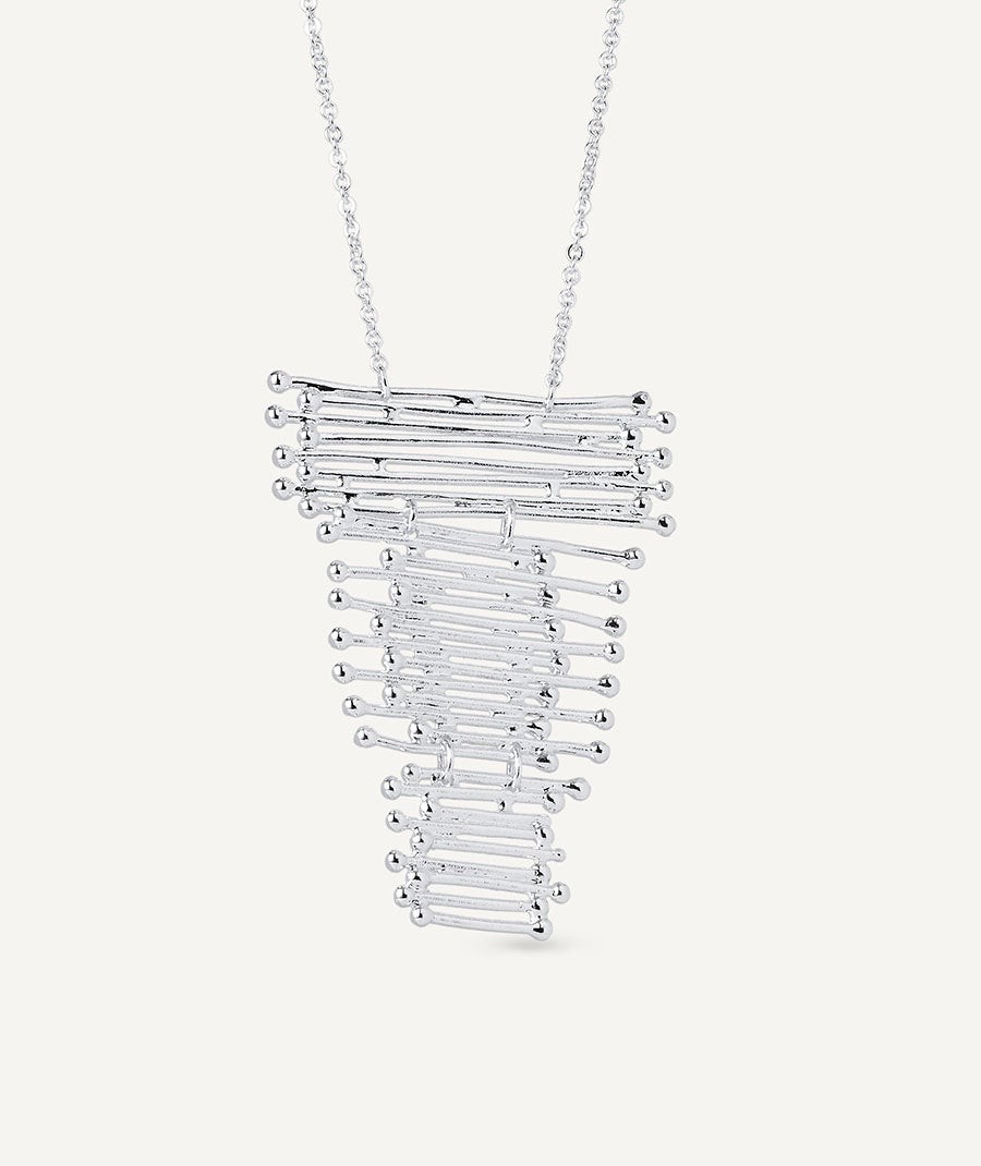 Collar Redosa chapado Plata de primera Ley tiras
