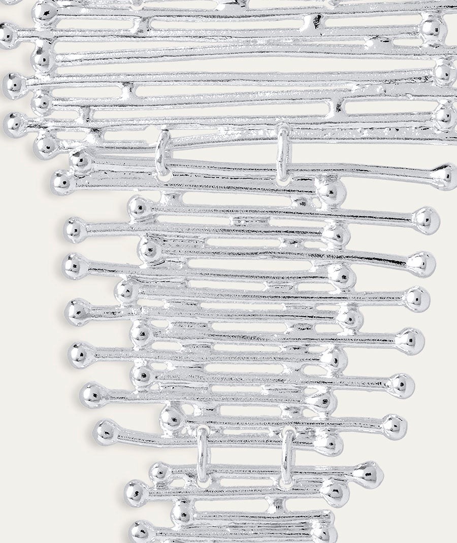 Necklace Redosa collection Esenciales Silver plated strips