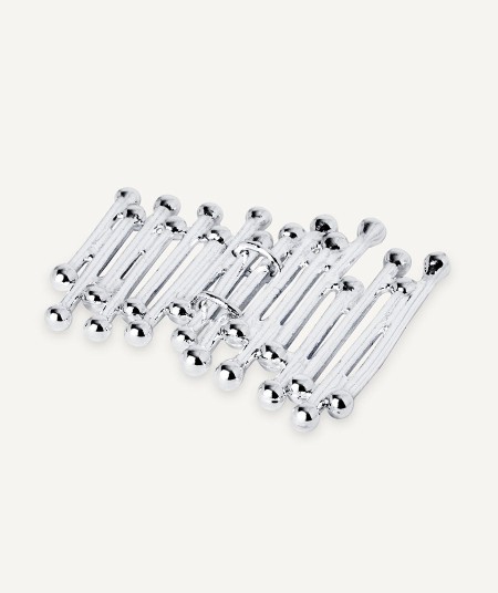 Earrings Redosa collection Esenciales Silver plated long strips