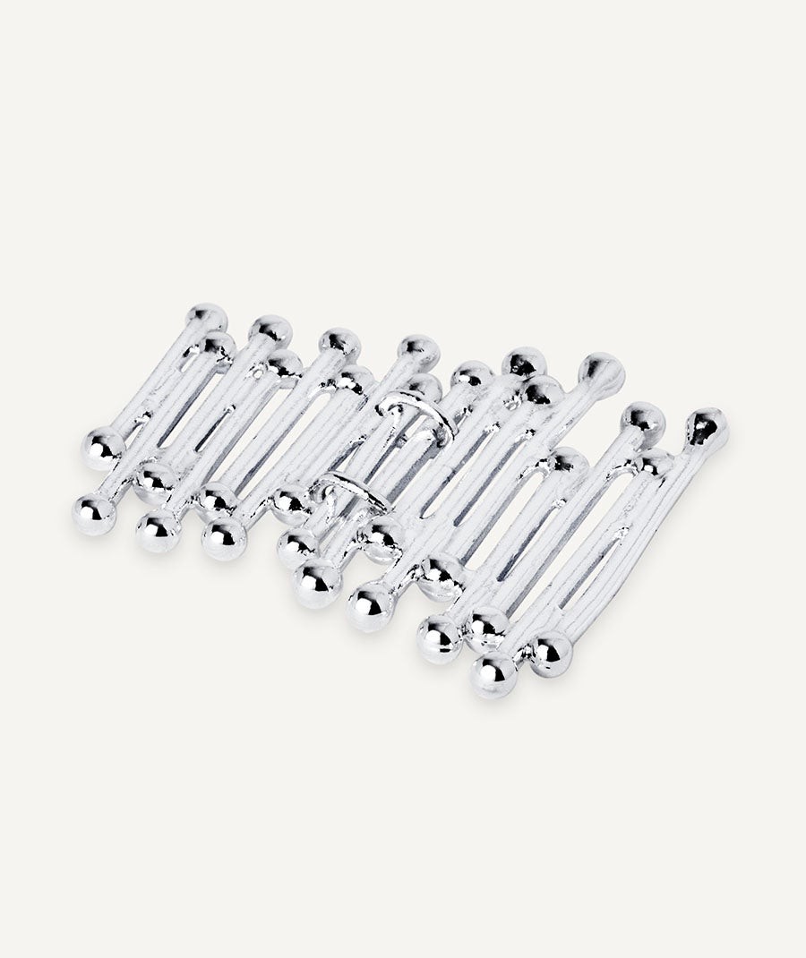 Pendientes largo Redosa Chapado Plata de primera Ley