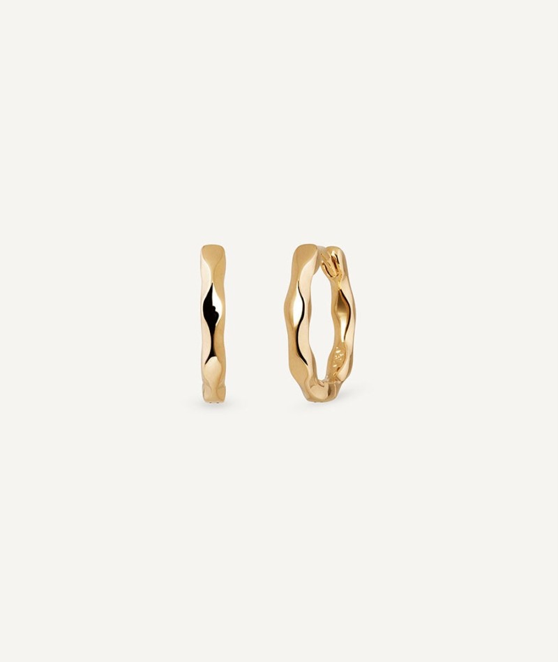 Earrings wavy hoop 2,25mm