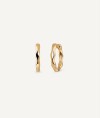 Earrings wavy hoop 2,25mm
