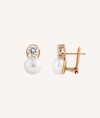 Pendientes Perla Circonita