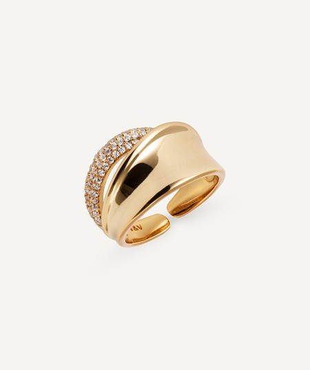 Anillo Celine con circonita