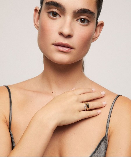 Anillo Celine con circonita