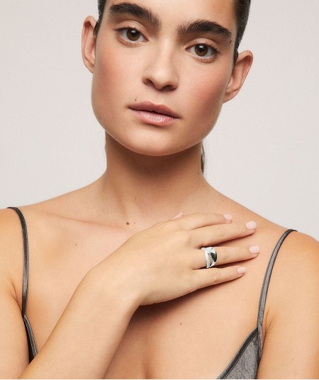 Anillo Celine con circonita