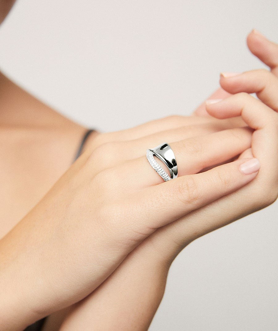 Anillo Celine con circonita
