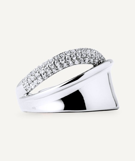 Anillo Celine con circonita