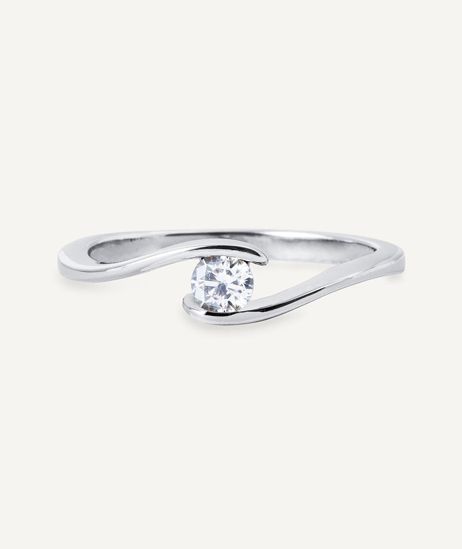 Ring Valeria with cubic zirconias