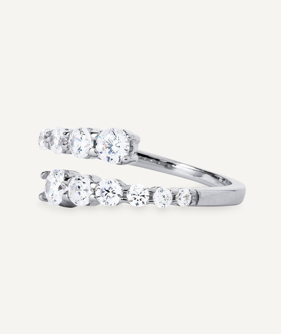 Ring Clementine with zircons