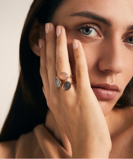 Ring Sahara natural stones