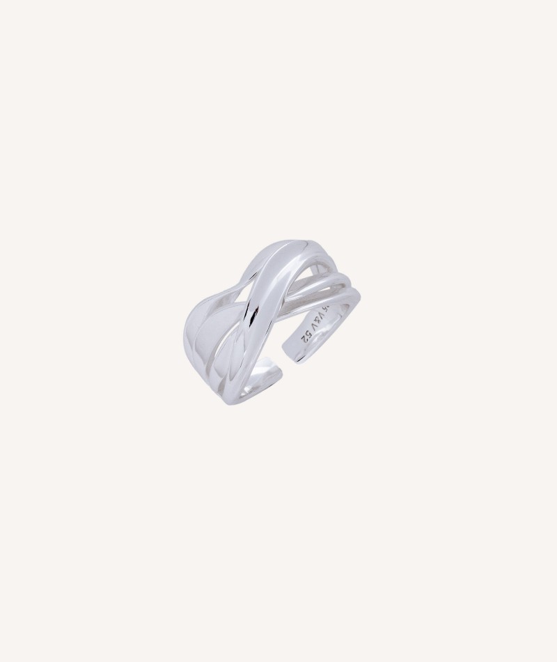 Ring Dance silver 925 strips with circumlides