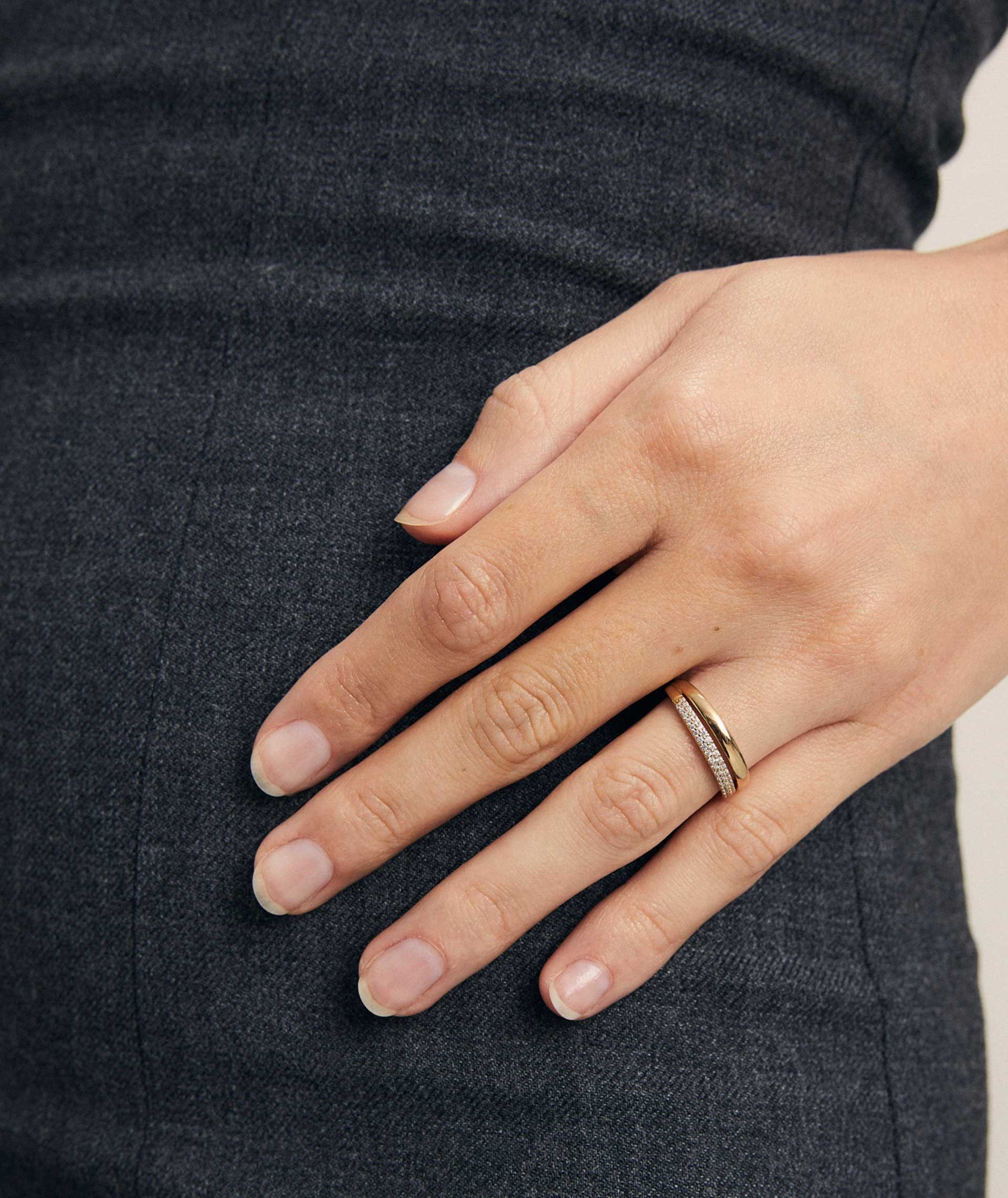 Anillo Carolina Plata de Ley 925 Chapado Oro 18Kt circonitas cúbicas