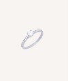 Anillo Victoria Plata de Ley 925 Chapado Platino circonitas cúbicas