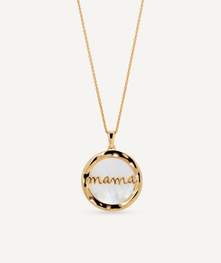  Pendant mini circle Mama with mother-of-pearl