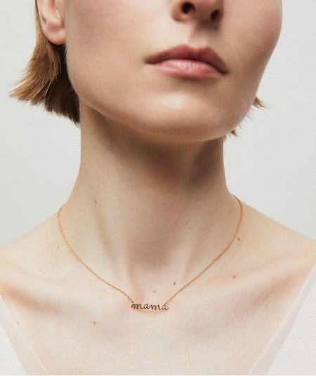 Collar cadena fina Mama 