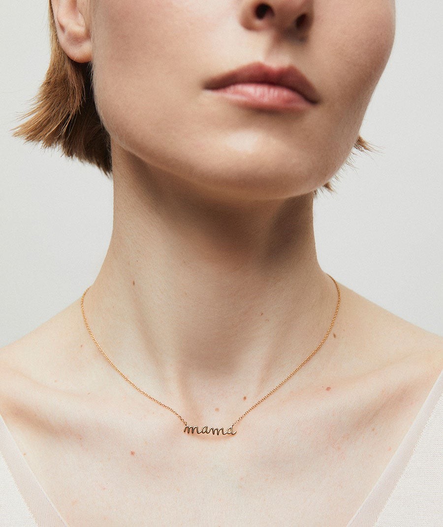 Collar cadena fina Mama 