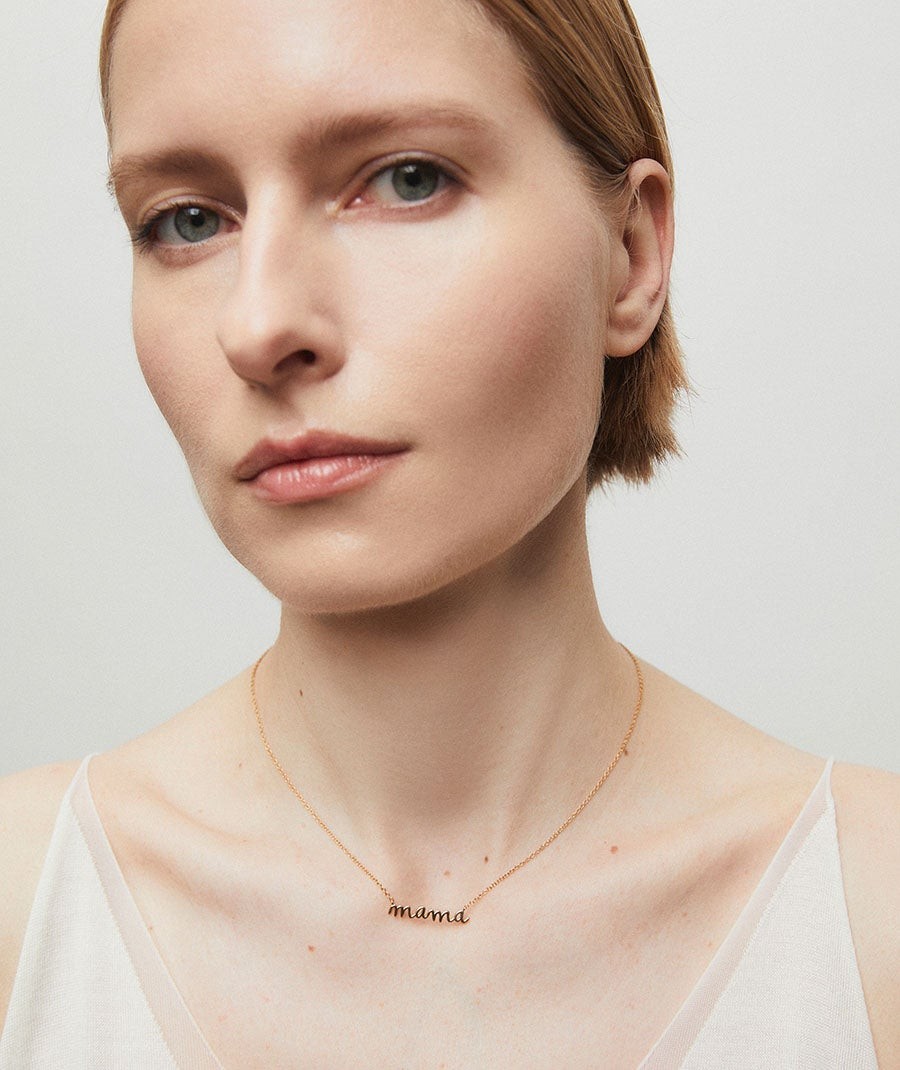 Collar cadena fina Mama 