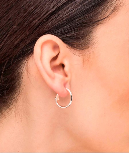 Pendientes Aro redondos 25X2mm