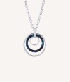 Colgante Aros carey azul