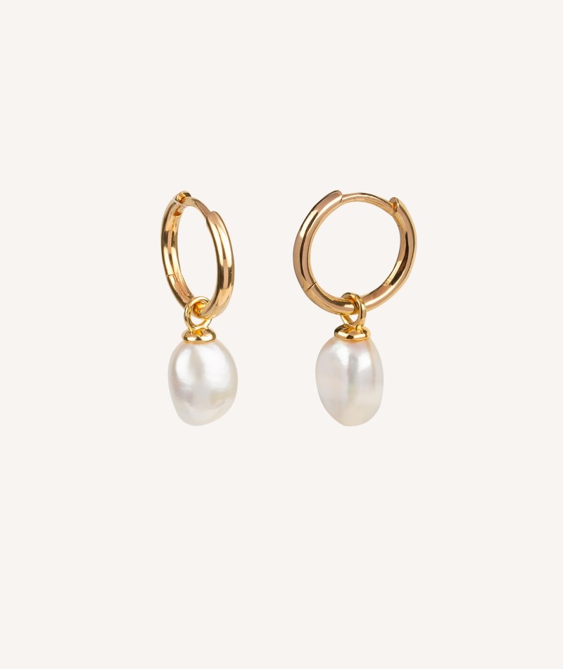 Pendientes Celi Aro Perla colgante 9mm