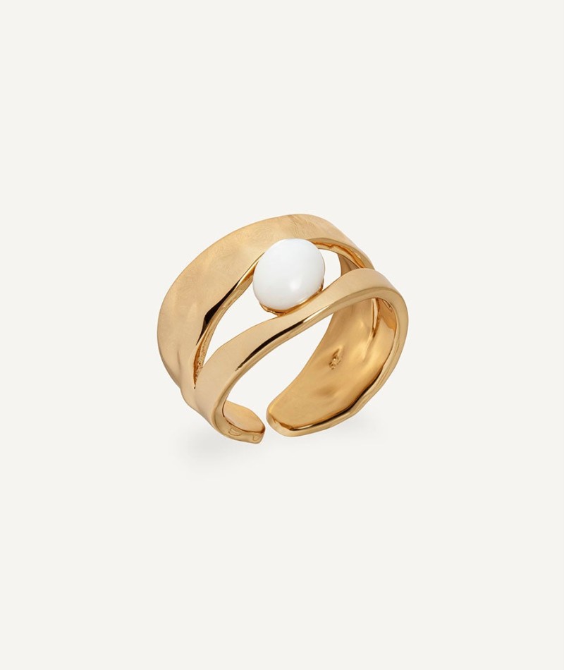 Ring Reflexe with white Mother of Pearl