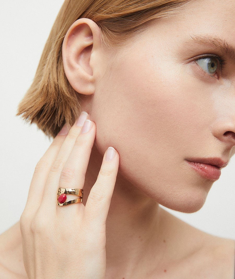 Ring Salada with Red Agate