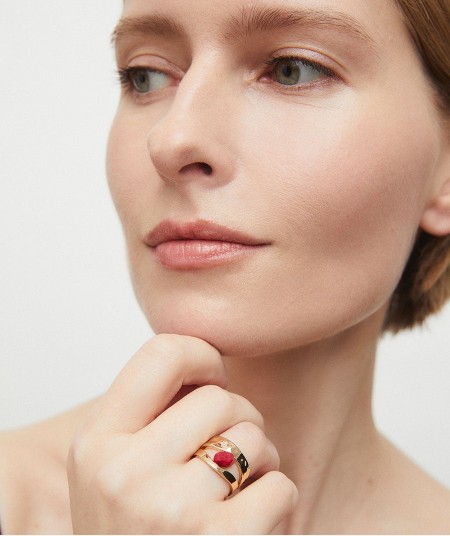 Ring Salada with Red Agate