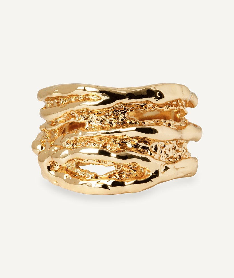 Ring wide textured Sal Organic