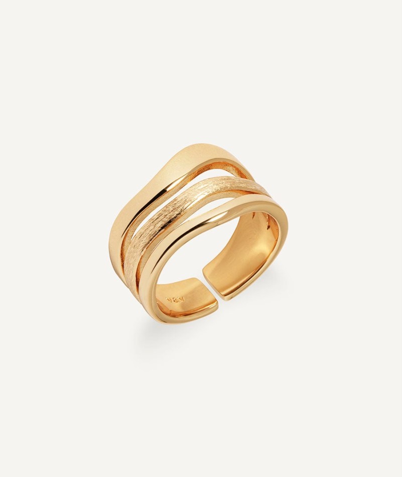 Anillo tiras Texturas Mar