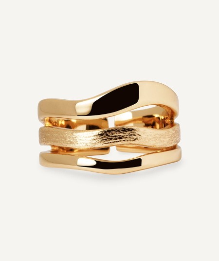Anillo tiras Texturas Mar
