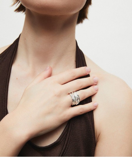 Ring wide textured Sal Organic